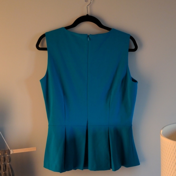 Blue Calvin Klein peplum dress shirt - Picture 3 of 3